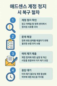 애드센스 계정 정지 복구 절차