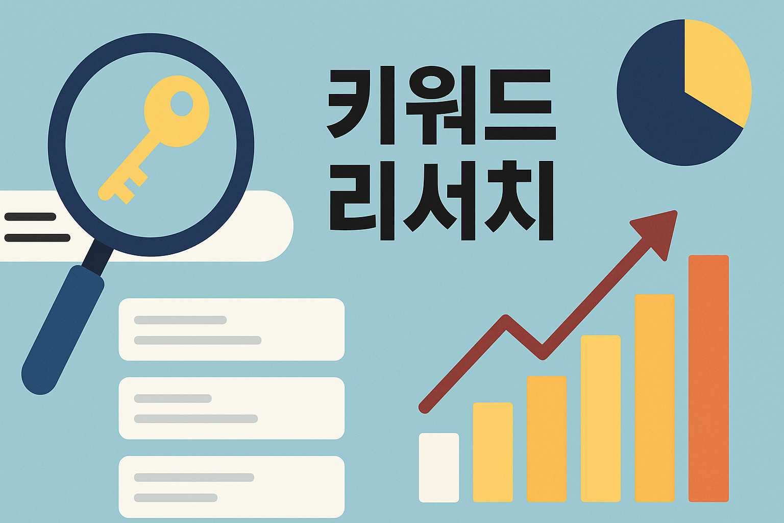 키워드 리서치를 표현하는 인포그래픽